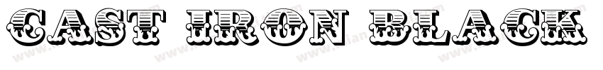 Cast Iron Black Rou字体转换